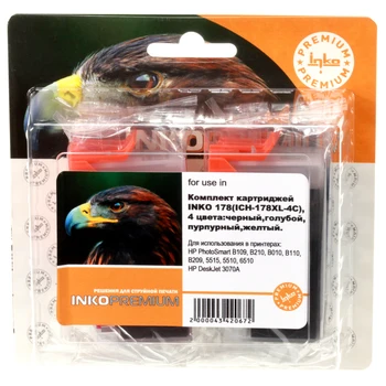 HP 178 XL Inko cartridge set (4 colors) HP PhotoSmart B010b, B109c, B109g, B109r, B110a, B110d, B110e HP PhotoSmart 5510, 5515, 6510, 7510, B8553, C5383, C6383, D5463 HP PhotoSmart Plus B209b, B210b
HP 178 XL Inko cartridge set (4 colors) HP PhotoSmart B010b, B109c, B109g, B109r, B110a, B110d, B110e HP PhotoSmart 5510, 5515, 6510, 7510, B8553, C5383, C6383, D5463 HP PhotoSmart Plus B209b, B210b