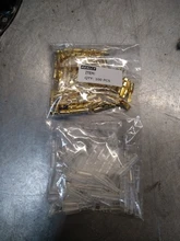 Bullet-Terminals-Connector Insulating-Sleeves Female And with for Car 100pcs/Lot Gold