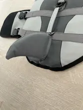 Vida de perro chaqueta Ripstop perro salvavidas tiburón chalecos con el rescate de mascota perro seguridad traje de baño para piscina playa de navegación