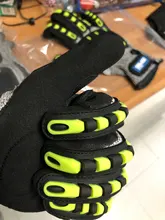 GMG-guantes de trabajo de seguridad TPR, resistentes a impactos y a impactos, antigolpes, mecánicos