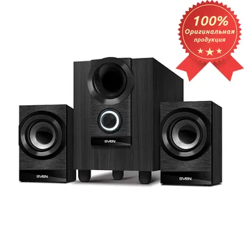 Sven MS-150 speakers, black, 2+1, wood (MDF), power supply 220V, 8W+2x3, 5 W (RMS)
Sven MS-150 speakers, black, 2+1, wood (MDF), power supply 220V, 8W+2x3, 5 W (RMS)