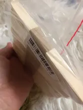 Barras de helado de resina epoxi para hacer joyas, bastón de madera Natural, palo de paleta, manualidades de madera, 50-150 Uds.