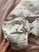 Uds bebé reutilizable pañales de algodón Bebé Pantalones de tela lavable pañales Bebés Ropa interior de niños,