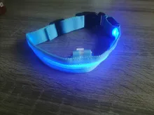 Transer-Collar de seguridad creativo para mascotas, Collar de nailon iluminado con luz LED
