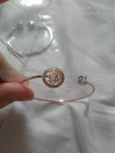 Pulsera de piedra blanca de circón para mujer, brazalete ajustable de árbol de la vida para mujer, brazalete de boda de oro rosa