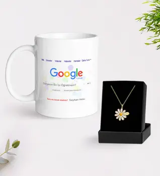 Personalised Google is the Worlds Best Teacher White Mug and Daisy Necklace Gift Set
Personalised Google is the Worlds Best Teacher White Mug and Daisy Necklace Gift Set