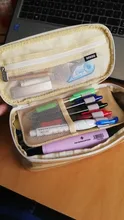 Angoo-Estuche clásico de bolsillo para bolígrafos, bolsa de almacenamiento de papelería plegable, organizador para viaje de cosméticos, para estudiantes, A6449