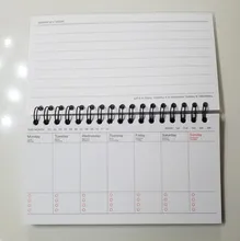 Planificador semanal de dibujos animados kawaii, cuaderno de espiral, Agenda, regalo para niños, papelería para la escuela, oficina y suministros escolares, planificador