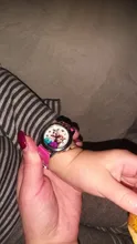 UTHAI CQ06-Reloj de pulsera de cuarzo con diseño de princesa para niños, reloj de moda de cristal de dibujos animados de cuero, resistente al agua