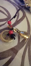 Llavero colgante de Feng Shui de la suerte, cuerda hecha a mano, de latón Vintage, bolsa de dinero, joyería antigua, cinco emperadores, llaves de coche
