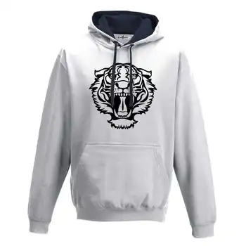 Hood Sweatshirt Bico Tattoo Tattoo Ink Tiger Animals Stylized S white-navy
Hood Sweatshirt Bico Tattoo Tattoo Ink Tiger Animals Stylized S white-navy