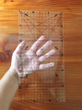 1 Pc * 30*15 Cm regla de Patchwork acolchado herramientas de alto grado Material acrílico regla transparente escala de la escuela, la