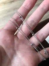 Collares de cuentas anenjary simples de Plata de Ley 925 con suerte para mujer, gargantilla de cadena corta, collares S-N554