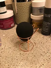 Estante de esponja para maquillaje, soporte de secado de esponja para maquillaje, soporte para esponja de Metal