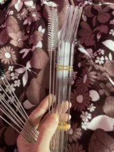 Borosilicato alto vaso pajillas de pajita reutilizable para batidos cócteles Bar accesorios pajitas con cepillos