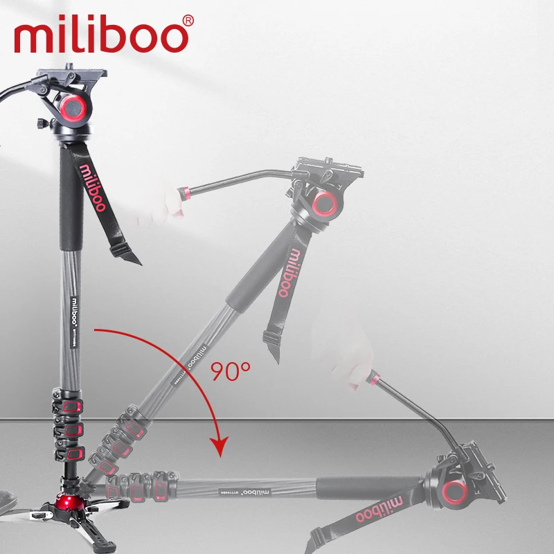 Miliboo MTT705 алюминиевый Портативный монопод для камеры с жидкостной головкой