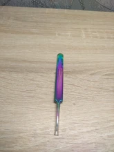 Pinzas de Clavo recto de 2 cabezales con Cabezal de presión de silicona, para Pegatinas 3D, diamantes de imitación, pegatinas de agua, herramientas de Metal para uñas, 1 unidad