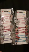 LOL Surprise-horquilla de muñeca de goma, accesorios para el cabello, estampado de resina de dibujos animados, tocado para niña, 6 uds.
