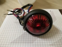 Newess-luz trasera de freno para motocicleta, lámpara LED roja de 12V, ajustable, estilo Cafe Racer, para Chopper