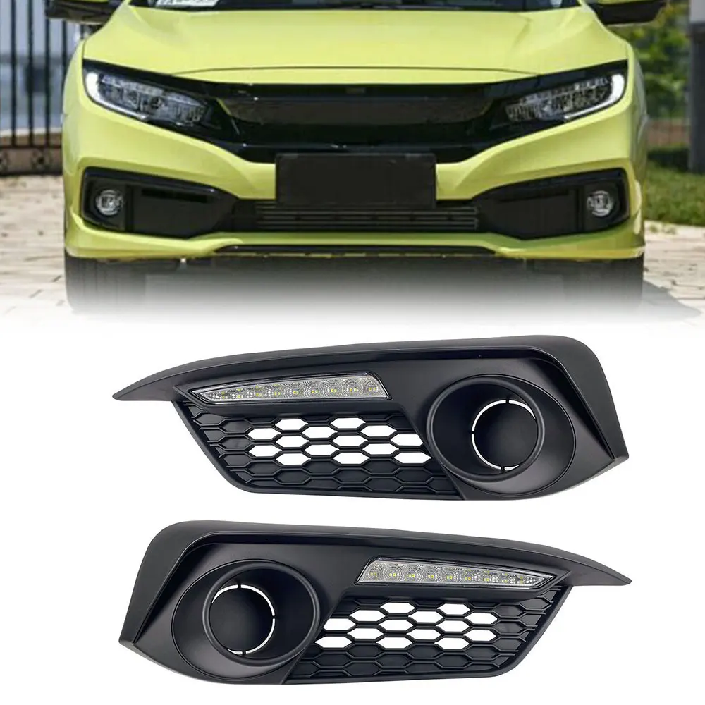 2Pcs LED DRL Daytime Running Light W/Turn Signal Lamp For 2016 2017 2018 Honda Civic Sedan
2Pcs LED DRL Daytime Running Light W/Turn Signal Lamp For 2016 2017 2018 Honda Civic Sedan