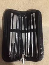 Agujas para eliminar espinillas y acné, herramienta para el cuidado de la piel, Extractor de espinillas de punto negro, acero inoxidable