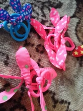 YWHUANSEN-coleteros con Orejas de conejo para bebé, Mini coleteros elásticos, accesorios para el cabello para niña pequeña, lazo para cabello, 50 unidades/lote