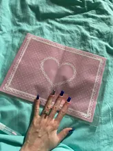 Almohada de silicona con soporte para manos, cojín de encaje para mesa, esterilla plegable lavable, almohadilla para decoración de uñas, práctica de manicura, 28,1x21,1