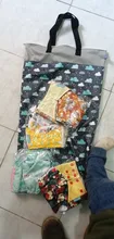 Elinfant 1 Uds colgante grande bolsa de cubo húmedo/seco para pañal de tela, insertos, pañal, lavandería con dos bolsa de pañales impermeable con cremallera