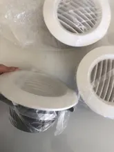Rejilla de ventilación Circular para interior, conducto de salida de ventilación, tapa de 75mm/100mm/125mm/150mm/200mm para baño, cocina y oficina