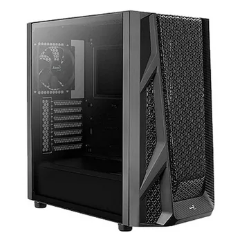 Micro ATX / Mini ITX / ATX Midtower Case Aerocool Air Hawk USB 3.0 Ø 12 cm Black
Micro ATX / Mini ITX / ATX Midtower Case Aerocool Air Hawk USB 3.0 Ø 12 cm Black