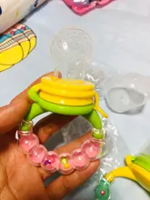 Chupete de dentición 3 en 1 para bebé, biberón para aprender a alimentar a bebé, comida fresca, fruta, leche, con mango de paja de agua potable