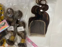 Mechones con cierre de encaje 4x4, extensiones de cabello Remy peruano ondulado, 4, 30, 8, 12, 16, 20, 24, 28, 30 pulgadas, pelo de Lia 2021