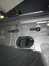 Palanca selectora CNC azul mecanizada, gatillo de liberación de revista, traje de captura para la serie AEG M4/M16, accesorios de caza de Paintball Airsoft