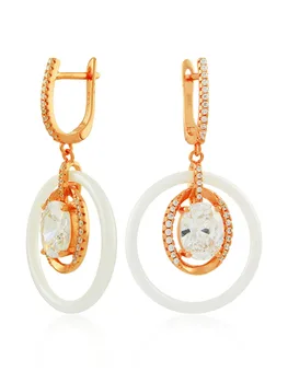 Ceramic earrings qsy with cubic zirconia earrings hanging with English clasp earrings female zircon C white stones
Ceramic earrings qsy with cubic zirconia earrings hanging with English clasp earrings female zircon C white stones