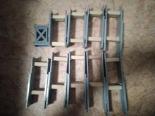 Vías de tren de madera de haya para niños, accesorios de túnel de puente de vía férrea, piezas de tren de madera, juguetes educativos para niños, regalos