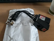 Fuente de alimentación de vídeo pasivo, transceptor de Audio Balun para cámara CCTV, BNC a RJ45, 1 par