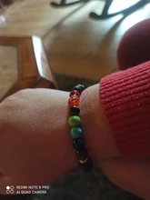 Natural Lava piedra curación equilibrio abalorio de Chakra pulsera de 8mm abalorio Ojo de Tigre tibetano Buda oración pulsera para los hombres y las mujeres