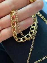 Collar Vintage multicapa con forma de moneda para mujer, Gargantilla, Color dorado y plateado, retrato de moda, cadena gruesa, joyería