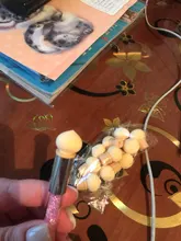 1 pincel para degradar el color de las uñas, con doble punta de esponja y mango con diamantes de imitación, accesorio apto para el degradado del esmalte de uñas artísticas