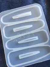 Pasadores hechos a mano, Moldes de resina epoxi de silicona, pasador de pelo de cocodrilo acrílico, herramientas de fabricación de joyas