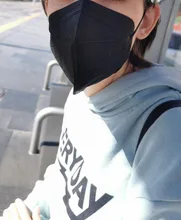 Mascarillas FFP2 para adultos, máscara respiradora con certificado fpp2, color negro, 50 Uds., envío rápido