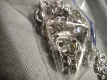 Espaciadores de diamantes de imitación, cuentas de cristal checo para fabricación de joyas, pulsera, collar, abalorios, accesorios, 4/6/8/10mm, 100 Uds.