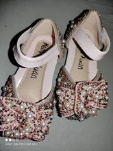 Zapatos de princesa brillantes para niños, zapatillas de perlas con diamantes de imitación para fiesta y boda, D487, 2020