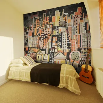 Wall mural-City (graffiti) - 200x154 cm 
Wall mural-City (graffiti) - 200x154 cm
