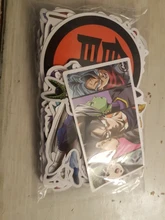 Juguete de Dragon Ball impermeable para niños, pegatina mixta para patinete, bicicleta, portátil, bolsa de viaje, divertido, 50/100 Uds.