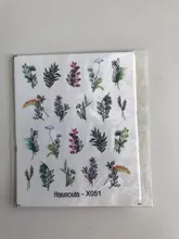 Sticker Flower Diy-Slider Spring Water-Nail-Decal Leaf-Tree Watermark Green 1pc Summer