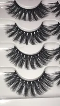 5 pares de pestañas postizas 3D largas naturales de imitación de pelo de visón Wispies Fluffies Drama pestañas suaves hechas a mano Libre de crueldad pestañas negras
