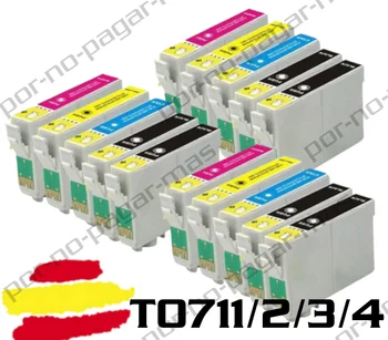 

10x T0711 T0712 T0714 T0713 T0715 ink cartridges for EPSON STYLUS DX4000 DX4050 DX4400 DX5000 DX4450 DX5050 DX6000 DX6050