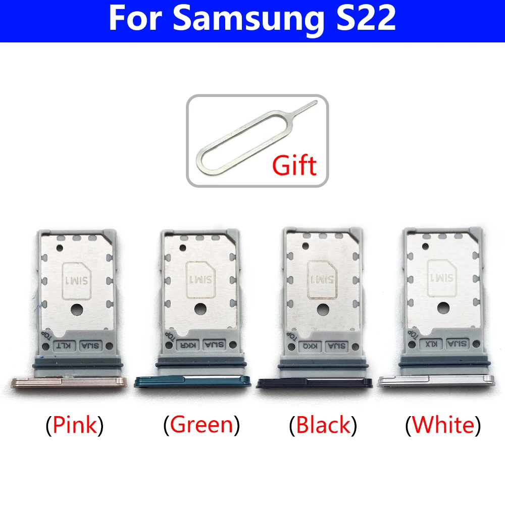 

10 Pcs Micro Nano SIM Card Holder Tray Slot Holder Adapter Socket For Samsung S22 S22 Plus S22 Ultra