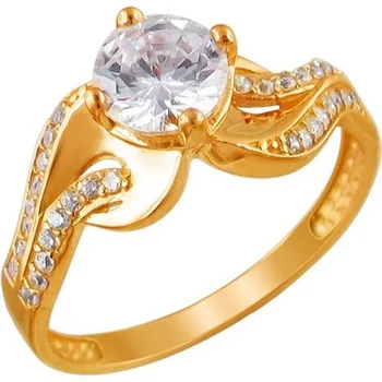 Esthete ring with 33 cubic zirconia silver with gilding 
Esthete ring with 33 cubic zirconia silver with gilding
